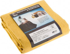 Steiner - 8' High x 6' Wide x 0.051" Thick Acrylic Coated Fiberglass Welding Blanket - Gold, Grommet - Exact Tooling