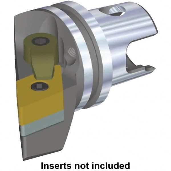Kennametal - Right Hand Cut, Size KM32, DN.. Insert Compatiblity, Modular Turning & Profiling Cutting Unit Head - 22mm Ctr to Cutting Edge, 35mm Head Length, Through Coolant, Series M-Clamping - Exact Tooling