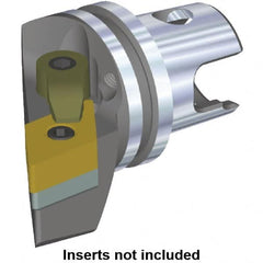 Kennametal - Right Hand Cut, Size KM32, DN.. Insert Compatiblity, Modular Turning & Profiling Cutting Unit Head - 22mm Ctr to Cutting Edge, 35mm Head Length, Through Coolant, Series M-Clamping - Exact Tooling