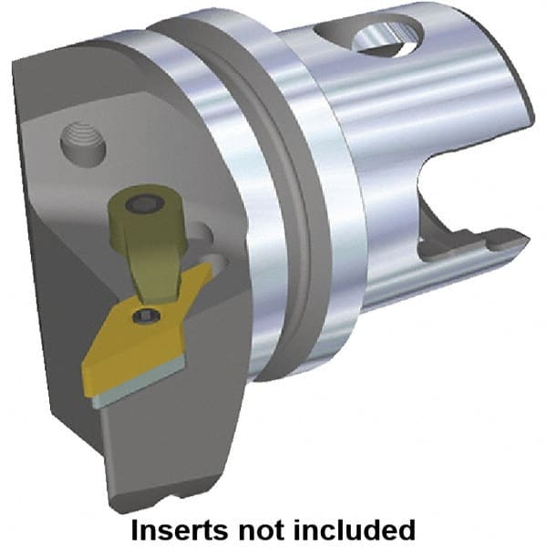 Kennametal - Right Hand Cut, Size KM32, VN.. Insert Compatiblity, External Modular Turning & Profiling Cutting Unit Head - 22mm Ctr to Cutting Edge, 40mm Head Length, Through Coolant, Series Kenloc - Exact Tooling