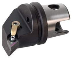 Kennametal - Left Hand Cut, Size KM32, DN.. Insert Compatiblity, External Modular Turning & Profiling Cutting Unit Head - 22mm Ctr to Cutting Edge, 35mm Head Length, Through Coolant, Series Kenloc - Exact Tooling