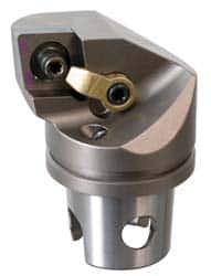 Kennametal - Right Hand Cut, Size KM80, CN.. Insert Compatiblity, Internal Modular Turning & Profiling Cutting Unit Head - 53mm Ctr to Cutting Edge, 70mm Head Length, Through Coolant, Series Kenloc - Exact Tooling