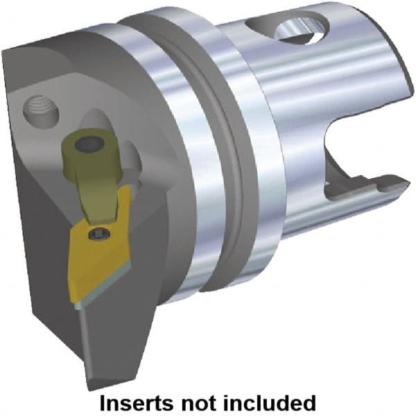 Kennametal - Left Hand Cut, Size KM32, VN.. Insert Compatiblity, External Modular Turning & Profiling Cutting Unit Head - 22mm Ctr to Cutting Edge, 35mm Head Length, Through Coolant, Series Kenloc - Exact Tooling
