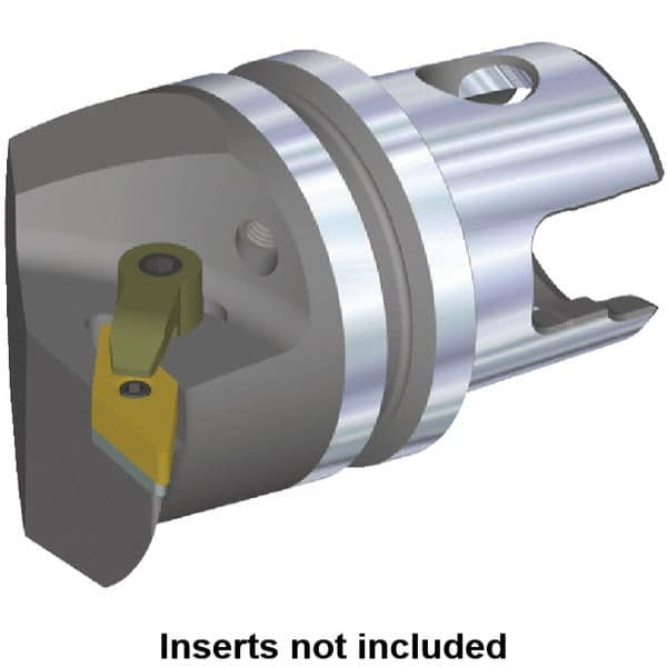 Kennametal - Right Hand Cut, Size KM32, VN.. Insert Compatiblity, Internal or External Modular Turning & Profiling Cutting Unit Head - 27mm Ctr to Cutting Edge, 35mm Head Length, Through Coolant, Series M-Clamping - Exact Tooling