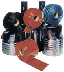 Aleco - Clear Smooth Low Temperature Dock Curtain Strips - 8" Wide x 300' Long x 0.08" Thick, Vinyl - Exact Tooling