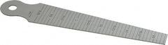 SPI - 5/8 to 1-3/16 Inch Measurement, 1 Leaf Taper Gage - 6 Inch Long, 1/64 Inch Graduation - Exact Tooling