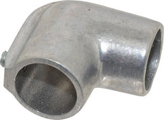 Hollaender - 1" Pipe, 90° Elbow, Aluminum Alloy Elbow Pipe Rail Fitting - Bright Finish - Exact Tooling