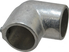 Hollaender - 1-1/4" Pipe, 90° Elbow, Aluminum Alloy Elbow Pipe Rail Fitting - Bright Finish - Exact Tooling