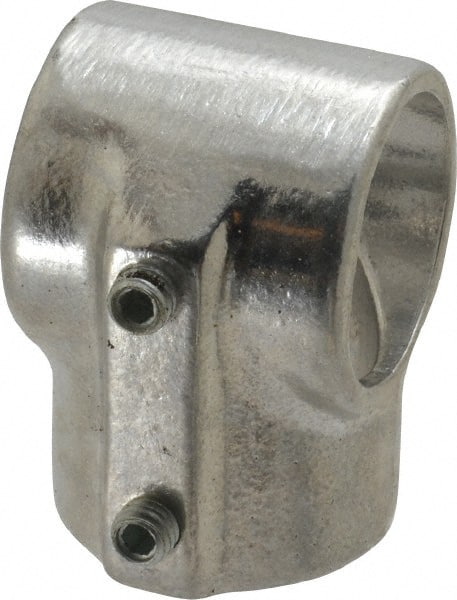 Hollaender - 1-1/4" Pipe, Tee-E, Aluminum Alloy Tee Pipe Rail Fitting - Bright Finish - Exact Tooling