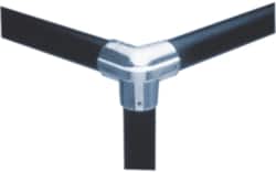 Hollaender - 3/4" Pipe, Side Outlet Elbow, Aluminum Alloy Elbow Pipe Rail Fitting - Bright Finish - Exact Tooling