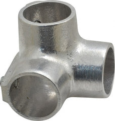 Hollaender - 1" Pipe, Side Outlet Elbow, Aluminum Alloy Elbow Pipe Rail Fitting - Bright Finish - Exact Tooling