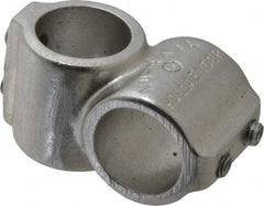 Hollaender - 1" Pipe, Short Barrel Crossover, Aluminum Alloy Cross Pipe Rail Fitting - Bright Finish - Exact Tooling