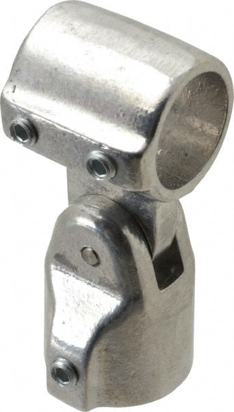 Hollaender - 1" Pipe, Adjustable Elbow Assembly, Aluminum Alloy Elbow Pipe Rail Fitting - Bright Finish - Exact Tooling
