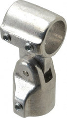 Hollaender - 1" Pipe, Adjustable Elbow Assembly, Aluminum Alloy Elbow Pipe Rail Fitting - Bright Finish - Exact Tooling