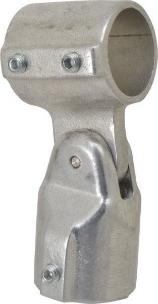 Hollaender - 1-1/4" Pipe, Adjustable Elbow Assembly, Aluminum Alloy Elbow Pipe Rail Fitting - Bright Finish - Exact Tooling