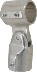 Hollaender - 1-1/4" Pipe, Adjustable Elbow Assembly, Aluminum Alloy Elbow Pipe Rail Fitting - Bright Finish - Exact Tooling