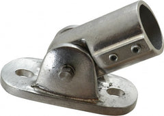 Hollaender - 1-1/2" Pipe, Adjustable Flange, Aluminum Alloy Flange Pipe Rail Fitting - Exact Tooling