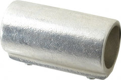 Hollaender - 1" Pipe, Aluminum Alloy Straight Coupling Pipe Rail Fitting - Bright Finish - Exact Tooling