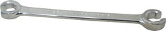 Blackhawk by Proto - 1/2 x 9/16", Full Polish, Open End Flare Nut Wrench - 6 Points, 7-1/2" OAL, Steel, Double End Head - Exact Tooling