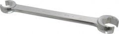 Blackhawk by Proto - 3/4 x 1", Full Polish, Open End Flare Nut Wrench - 6 Points, 9-13/64" OAL, Steel, Double End Head - Exact Tooling