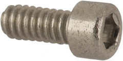 Value Collection - #1-64 UNC Hex Socket Drive, Socket Cap Screw - Grade 18-8 & Austenitic A2 Stainless Steel, Fully Threaded, 3/16" Length Under Head - Exact Tooling