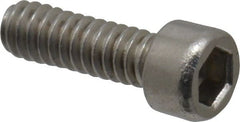 Value Collection - #1-64 UNC Hex Socket Drive, Socket Cap Screw - Grade 18-8 & Austenitic A2 Stainless Steel, Fully Threaded, 1/4" Length Under Head - Exact Tooling