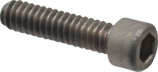 Value Collection - #1-64 UNC Hex Socket Drive, Socket Cap Screw - Grade 18-8 & Austenitic A2 Stainless Steel, Fully Threaded, 5/16" Length Under Head - Exact Tooling