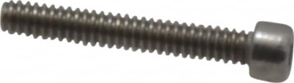 Value Collection - #1-64 UNC Hex Socket Drive, Socket Cap Screw - Grade 18-8 & Austenitic A2 Stainless Steel, Fully Threaded, 1/2" Length Under Head - Exact Tooling