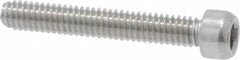 Value Collection - #1-72 UNF Hex Socket Drive, Socket Cap Screw - Grade 18-8 & Austenitic A2 Stainless Steel, Fully Threaded, 1/2" Length Under Head - Exact Tooling