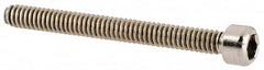 Value Collection - #2-56 UNC Hex Socket Drive, Socket Cap Screw - Grade 18-8 & Austenitic A2 Stainless Steel, Partially Threaded, 7/8" Length Under Head - Exact Tooling