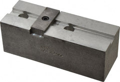 Abbott Workholding Products - 12" & Up Chuck Capacity, Tongue & Groove Attachment, Square Soft Lathe Chuck Jaw - 3 Jaws, Aluminum, 2-1/2" Btw Mount Hole Ctrs, 5-1/2" Long x 2" Wide x 2" High, 1/2" Groove, 1/2" Fastener - Exact Tooling