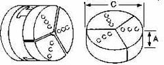 Abbott Workholding Products - 10" & Up Chuck Capacity, Northfield Attachment, Round Soft Lathe Chuck Jaw - 3 Jaws, Aluminum, 9.92" Wide x 3" High - Exact Tooling