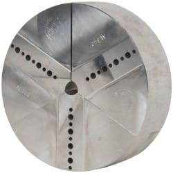 Abbott Workholding Products - 6" & Up Chuck Capacity, Northfield Attachment, Round Soft Lathe Chuck Jaw - 3 Jaws, Aluminum, 5.92" Wide x 2" High - Exact Tooling