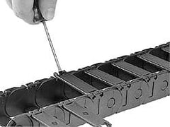 Igus - 3 Ft. Long, Igumid G, Fixed Open Cable and Hose Carrier - 0.98 Inch Inside Width x 0.98 Inch Inside Height, 1.61 Inch Outside Width x 1.38 Inch Outside Height, 2.16 Inch Bend Radius - Exact Tooling