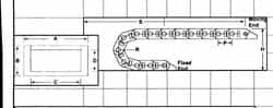 Igus - 6 Ft. Long, Igumid G and Igumid NB, Snap Open Cable and Hose Carrier - 0.59 Inch Inside Width x 3/4 Inch Inside Height, 1.06 Inch Outside Width x 0.98 Inch Outside Height, 1-1/2 Inch Bend Radius - Exact Tooling
