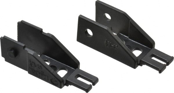 Igus - 1.02 Inch Outside Width x 0.94 Inch Outside Height, Cable and Hose Carrier Steel Zipper Mounting Bracket Set - 1-1/2 Inch Bend Radius, 0.59 Inch Inside Width x 0.67 Inch Inside Height - Exact Tooling