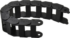 Igus - 1 Ft. Long, Igumid G, Fixed Open Cable and Hose Carrier - 1-1/2 Inch Inside Width x 0.71 Inch Inside Height, 1.93 Inch Outside Width x 0.91 Inch Outside Height, 1-1/2 Inch Bend Radius - Exact Tooling