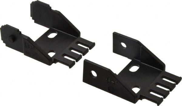 Igus - 1.93 Inch Outside Width x 0.94 Inch Outside Height, Cable and Hose Carrier Steel Zipper Mounting Bracket Set - 1-1/2 Inch Bend Radius, 1.05 Inch Inside Width x 0.67 Inch Inside Height - Exact Tooling