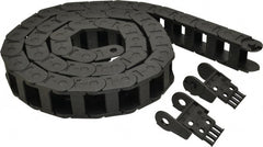 Igus - 6 Ft. Long, Igumid G, Fixed Open Cable and Hose Carrier - 1-1/2 Inch Inside Width x 0.98 Inch Inside Height, 2.13 Inch Outside Width x 1.38 Inch Outside Height, 2.16 Inch Bend Radius - Exact Tooling