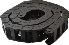 Igus - 6 Ft. Long, Igumid G, Fixed Open Cable and Hose Carrier - 2.24 Inch Inside Width x 0.98 Inch Inside Height, 2.87 Inch Outside Width x 1.38 Inch Outside Height, 2.16 Inch Bend Radius - Exact Tooling