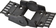 Igus - 2.87 Inch Outside Width x 1.38 Inch Outside Height, Cable and Hose Carrier Plastic Open Mounting Bracket Set - 4.92 Inch Bend Radius, 2.24 Inch Inside Width x 0.98 Inch Inside Height - Exact Tooling