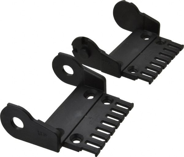 Igus - 3.36 Inch Outside Width x 1.38 Inch Outside Height, Cable and Hose Carrier Plastic Open Mounting Bracket Set - 2.17 Inch Bend Radius, 3.03 Inch Inside Width x 0.98 Inch Inside Height - Exact Tooling