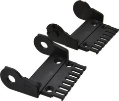 Igus - 3.36 Inch Outside Width x 1.38 Inch Outside Height, Cable and Hose Carrier Plastic Open Mounting Bracket Set - 2.17 Inch Bend Radius, 3.03 Inch Inside Width x 0.98 Inch Inside Height - Exact Tooling
