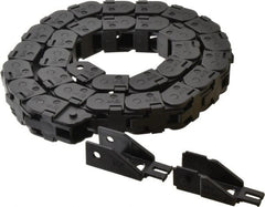 Igus - 3 Ft. Long, Igumid G, Snap Open Cable and Hose Carrier - 0.59 Inch Inside Width x 0.67 Inch Inside Height, 1.02 Inch Outside Width x 0.94 Inch Outside Height, 1-1/2 Inch Bend Radius - Exact Tooling