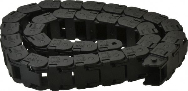 Igus - 3 Ft. Long, Igumid G, Snap Open Cable and Hose Carrier - 0.98 Inch Inside Width x 0.67 Inch Inside Height, 1.42 Inch Outside Width x 0.94 Inch Outside Height, 1-1/2 Inch Bend Radius - Exact Tooling