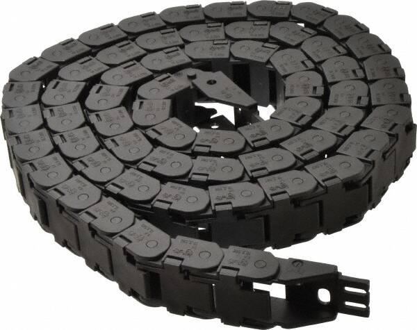 Igus - 6 Ft. Long, Igumid G, Snap Open Cable and Hose Carrier - 0.98 Inch Inside Width x 0.67 Inch Inside Height, 1.42 Inch Outside Width x 0.94 Inch Outside Height, 1-1/2 Inch Bend Radius - Exact Tooling