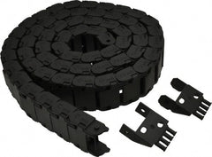 Igus - 6 Ft. Long, Igumid G, Snap Open Cable and Hose Carrier - 1-1/2 Inch Inside Width x 0.67 Inch Inside Height, 1.93 Inch Outside Width x 0.94 Inch Outside Height, 1-1/2 Inch Bend Radius - Exact Tooling