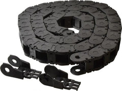 Igus - 6 Ft. Long, Igumid G, Snap Open Cable and Hose Carrier - 0.98 Inch Inside Width x 0.98 Inch Inside Height, 1.61 Inch Outside Width x 1.38 Inch Outside Height, 2.16 Inch Bend Radius - Exact Tooling