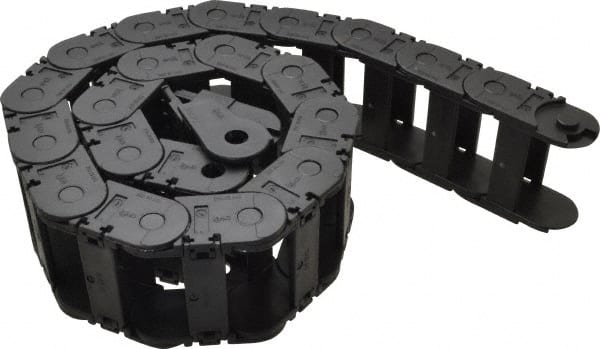 Igus - 3 Ft. Long, Igumid G, Snap Open Cable and Hose Carrier - 2.24 Inch Inside Width x 0.98 Inch Inside Height, 2.87 Inch Outside Width x 1.38 Inch Outside Height, 2.16 Inch Bend Radius - Exact Tooling