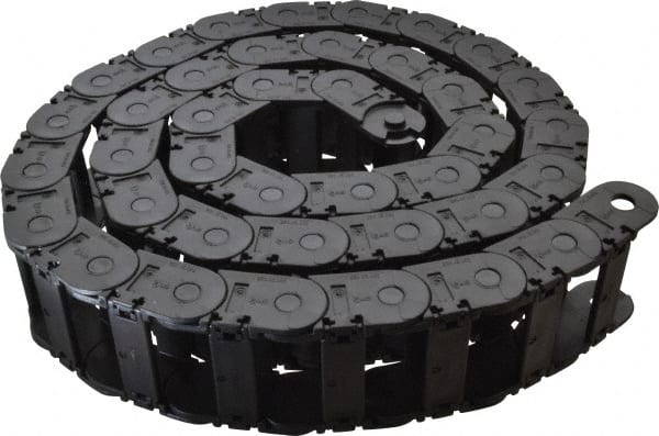 Igus - 6 Ft. Long, Igumid G, Snap Open Cable and Hose Carrier - 2.24 Inch Inside Width x 0.98 Inch Inside Height, 2.87 Inch Outside Width x 1.38 Inch Outside Height, 2.16 Inch Bend Radius - Exact Tooling